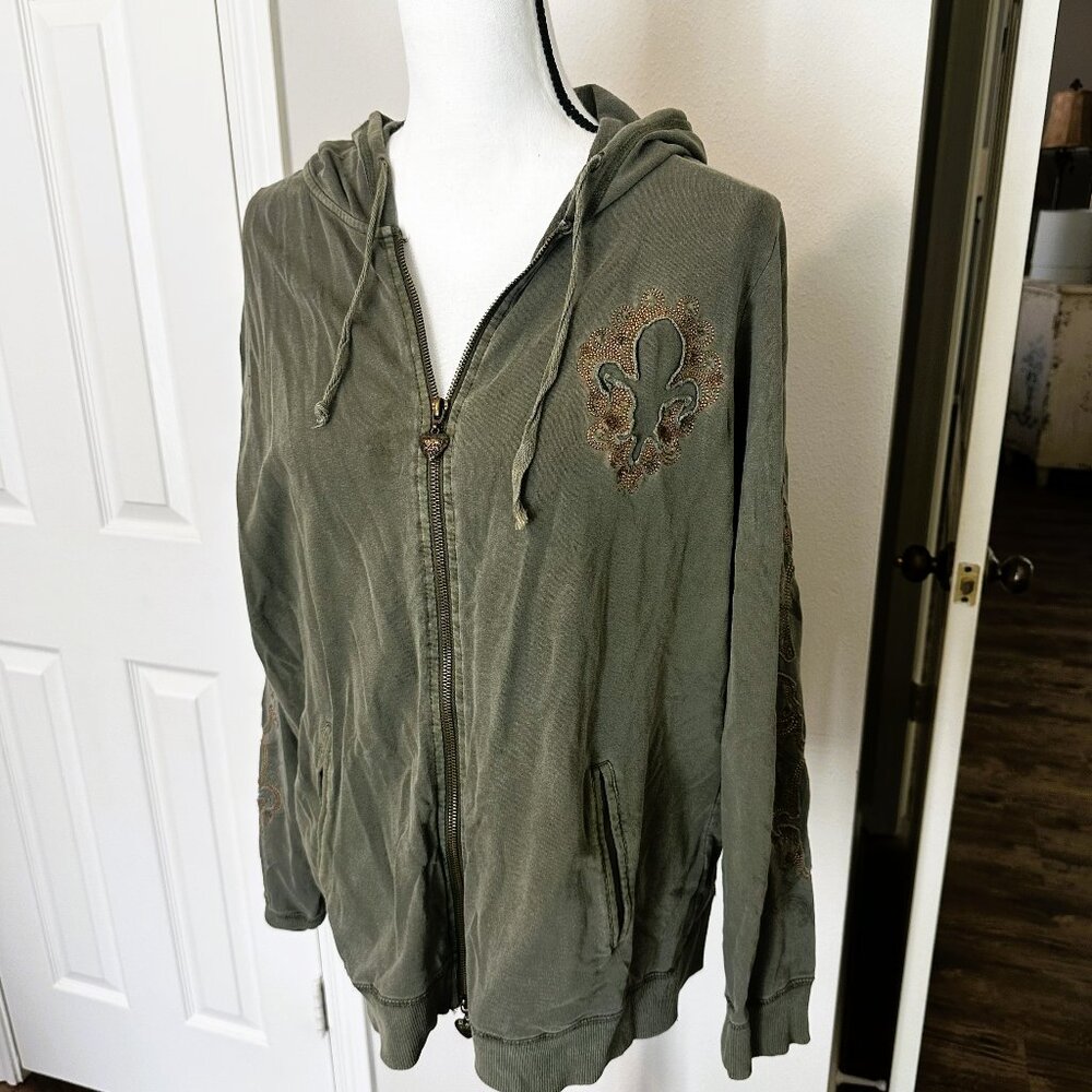 Ladies Vertigo Paris hooded sweater jacket - Size 1X